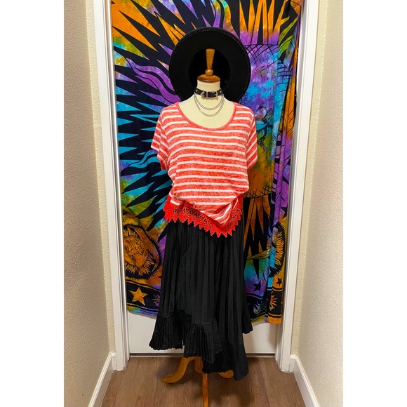 🌈 Lovely orange striped shirt - Picture 9 of 11